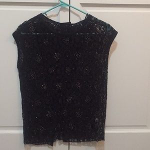 Zara Lace Beaded Evening Top
